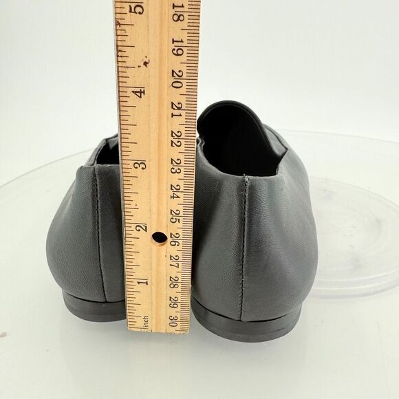 Vince Womens Brette Leather Slip On Loafer Flats Size 7 M Black Leather - Picture 13 of 14